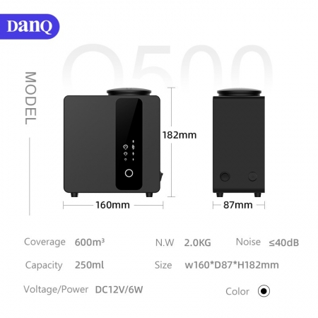 danq 250ml موزع روائح مريح لـ hvac موزع هواء كهربائي ناشر زيوت عطرية طبيعية موزعات زيوت عطرية تجارية